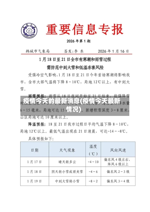 疫情今天的最新消息(疫情今天最新情况)-第2张图片