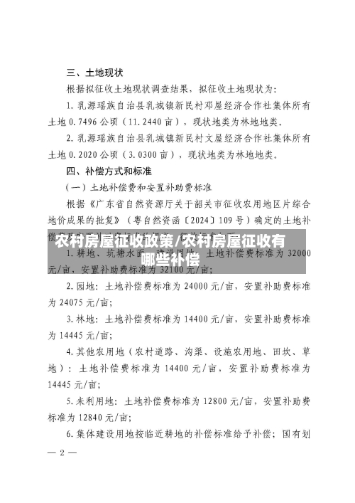 农村房屋征收政策/农村房屋征收有哪些补偿-第2张图片